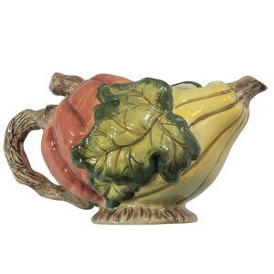 Bico Vintage Autumn Gourd Gravy Boat / Pitcher, Ceramic, EUC